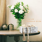Jetec Decorative Display Books Hardcover, Faux Farmhouse Stacked for Coffee Tables Shelves with Wood Bead Tassels 58 Inch, 3 Pieces, White(Take Time to do, What Makes, Your Soul Happy) - style: Take Time to do, What Makes, Your Soul Happy
