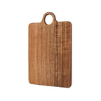 Acacia Wood Serving Board with Handle, Small Size 11" x 8"- Wooden Cutting Chopping Board for Meat, Vegetables, Bread, Charcuterie, Cheese Board - Food Serving Tray for Kitchen Appetizers - size: 11.4"L x 7.7"W