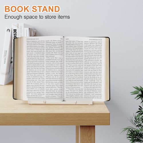 CHEPULA Heavy Acrylic Display Stand, Tabletop Art Display Clear Easel Stand for Books, Plates, Pictures, Frames