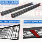 67" W Garage Shelving Heavy Duty, 4 Tier Garage Shelves, 68" H Adjustable Storage Shelving Unit, Commercial Metal Shelves for Warehouse, Basement, Shop, 67" W x 20" D x 68" H - size: 68"Wx20"Dx68"H | 4 Tier