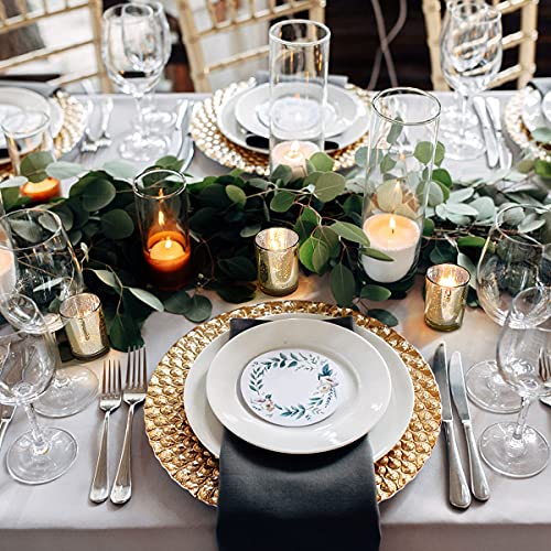 LETINE Gold Votive Candle Holders Set of 36 - Speckled Mercury Gold Glass Candle Holder Bulk - Ideal Spring Summer Decor for Wedding Centerpiece Table，Valentine's Day Decorations Indoor - color: Gold