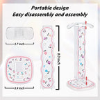 CamyCosy Headphone Holder for Desk, Gaming Headset & Earphone Stand with Tulip Flowers Pattern - color: rose flower