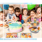Zopeal 7 Pcs Dessert Table Display Set 3-Tier Cupcake Stand 1-Tier Cup Cake Display Tower Platters and Serving Trays Cardboard Cake Cookie Holders for Wedding Birthday Party Baby Shower(Laser Silver) - color: Laser Silver