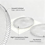 Round Glass Serving Trays, Modern Tray Decoration, 10 Inches Diameter Glass Tray, Home Decoration,Serving Platter,Round Food Platter