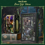 MiniCity DIY Book Nook Kit, DIY Miniature Dollhouse with Lights for Adults and Teens (Down The Rabbit-Hole Alice in Wonderland) - style: Down The Rabbit-Hole Alice in Wonderland