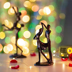Sziqiqi Anniversary Wedding Gifts for Couple: 6th Anniversary Iron Gifts for Him Her Women Couples - 6 Year Wedding Gift for Christmas Valentines Birthday - Couple Dancing Figurines - style: Couple Dance