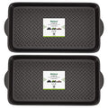 Matace 2 Pack Rubber Small Boot Tray for Entryway,Boot Mat,Shoe Tray,Shoe Mat for Indoor and Outdoor Use, 27.95"x 15.74" (Pack of 2) - size: 29.5"L x 15.7"W x 1.2"Th (Pack of 2)