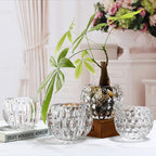 Glass Flowerpot, Planters,Vase, Hydroponic Flowerpot, Candy Bowl, Candlestick,Key Bowl,Decorative Bowls(B) - style: b