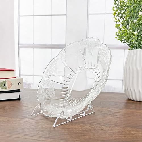 GIBSON HOLDERS 3PL Adjustable White Wire and Clear Acrylic Display Easel, 3.875" W x 5.375" D x 5.25" H, Pack of 12 - size: 12-Pack