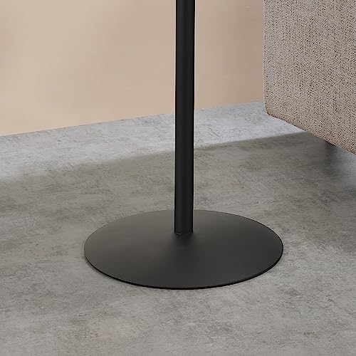 Marble Drink Table,Small Pedestal Table, Martini Tables, Side End Tables with Round Top,Wood Grain Texture,Increase Size and Weighted Base for Small Spaces Living Room,Bedroom - color: Marble-2#