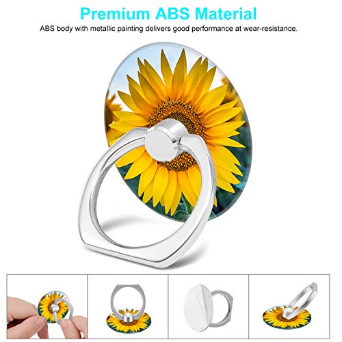 Bonoma Cell Phone Ring Holder Stand, 3 Pack Sunflowers 360 Rotation Universal Smartphone Ring Grip Stand Compatible with Smartphones and Tablets - color: Sunflowers