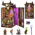 TOYQI Book Nook Kit, Book Nook Kits for Adults, DIY Miniature Dollhouse Kit 3D Wooden Puzzle Booknook Bookend with LED Light - Divination Fate Destiny 12 Constellation Zodiac Signs - style: Zodiac Sign
