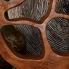 Deco 79 Teak Wood Abstract Handmade Decorative Sculpture Home Decor Statue, Accent Figurine 16" x 8" x 25", Brown - size: 16" x 8" x 25"