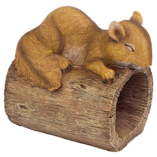 Jolly the Squirrel Gutter Guardian Downspout Statue - style: Jolly the Squirrel