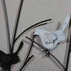 Lechesis Metal Birds on Branches Wall Art Decor Sculptures - 25" x 29 1/2"