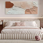 Art Minimalist Abstract Oil Painting Heavy Textured Canvas Wall Art Living Room Bedroom Wall Large Art Deco Oil Painting 24x60 inches - color: Yi037