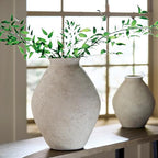 Signature Design by Ashley Hannela 17" Modern Distressed Polyresin Vase, Antique Tan - color: Tan, size: 17 inch