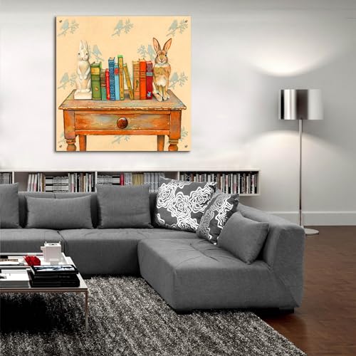 Epic Art 'Bookends' by Marvindale Acrylic Glass Wall Art, 36" x 36" - size: 36L" x 36W"