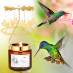 Rotatable Rose Scented Candle Gifts, Hummingbird Gifts for Women - color: Rose-Hummingbird