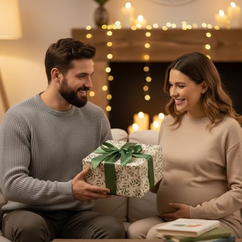 NAN ZAI NAN FANG Gift for Expecting Parents Mother to be Gifts Ideal Resin Sculpted Hand Painted Figurine Pregnant Wife from Husband Best Gifts for New Moms and Dads - style: Expectant Dad Mom