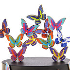 PowerTRC Toy Magnetic Desktop Sculpture (Butterflies) | Mini Magnetic Art Decoration for Desktop | Fun Stress Relief Office Gift