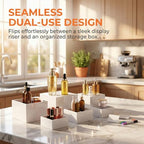 Moen Acrylic Nesting Stand Display Cube Box with Hollow Bottom 6 Pcs Pitcher Boxes for Display (Whith) - color: Whith