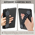 MoKo Security Hand-Strap for 9-11 Inch Tablet - Universal Compatibility, High-Elasticity Versatile Hand Strap, Lightweight Finger Grip Holder, Space Gray - color: Space Gray, style: Patterned Strap
