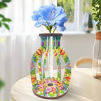 ILYUFO Diamond Art Kits for Adults, DIY Vase Diamond Art, Diamond Painting Kit, Ideal Desktop Ornaments & Thoughtful Female Gifts (Life) - color: life