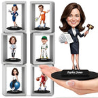 Personalized Figurine Custom Cartoon Portrait Sculpture from Photo, Desktop Decor Plaque with Profession Design, Unique Gift for Birthday Christmas Anniversary