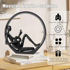 Guitar Figurines Home Decor - Music Decorations for Home, Musician Player Collectible Figurine,Guitar Statue/Sculpture Gifts for Women and Men - style: Guitar Figurines