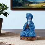 Meditation Snake Resin Statue - Zen Snake Figurine Statue for Snakes Lover Gifts Mediation Yoga Room Buddhism Namaste Room Decor Spiritual Sculpture for Office Home Shelf Desktop Decoration - style: Snake