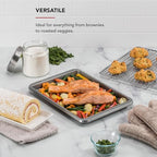 KitchenAid 9x13in Nonstick Aluminized Steel Baking Sheet, Contour Silver - color: Contour Silver, size: 9 x 13 Inch