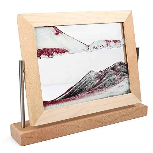 Bochino Sand Art Picture Dynamic Sand Art Frame Sandscape Moving Sand Picture for Home & Office Decor - color: Rose Gold