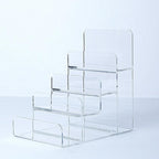 Acrylic Wallet Display Stand Purse Handbag Organizer, Clear Jewelry Riser Display Stand Purse Display Rack, Acrylic Display Shelf for Cosmetic Perfume Jewelry Sunglasses Handbag (4 Tier) - size: 1PCS-4 Tier