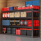 70" W Garage Shelving Heavy Duty, 4 Tier Garage Shelves, 69" H Adjustable Storage Shelving Unit, Commercial Metal Shelves for Warehouse, Basement - size: 70"Wx24Dx69"H | 4 Tier