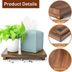 Wood Riser For Display Walnut Wood Pedestal Stand, farmhouse decor Soap Tray, Displays Your Plant Bottles Candles for Your Home Kitchen (Large, 12 x 7.1 x1.57Inch) - size: Large &12*7.1*1.57‘’