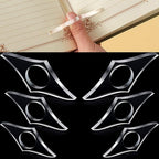 2Pcs Thumb Book Support Press Bookend - Ideal for Book Lovers, Transparent - color: Transparent
