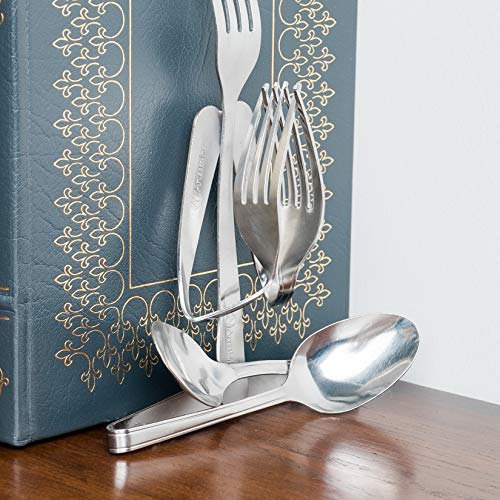 Decorative Bookends, Set of 2, Fork and Spoon (Yoga Namaste)