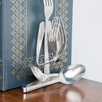 Decorative Bookends, Set of 2, Fork and Spoon (Yoga Namaste)