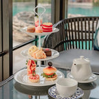 3 Tier Cake Stand, Luxury-Looking Wedding Cupcake Plate Holder, White Wreath Fruit Dessert Tower Tray for Birthday Party, Baby Shower, Graduation and Christmas Party (Plates NOT Included) - color: White