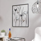 Lechesis Metal Birds on Branches Wall Art Decor Sculptures - 25" x 29 1/2"