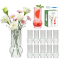 Brajttt Clear Glass Cylinder Vases，6.5 Inch Small Ribbed Flower Vases for Bouquet, Multi-Use Vase for Flowers & Drinking Glasses Set of 12,Tall Glass Vases for Home Decor, Weddings, Parties