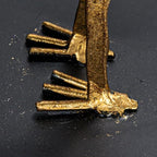 Creative Co-Op Decorative Cast Iron Bird Bookends, Gold, Set of 2