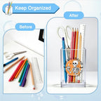 Dead Inside But Caffeinated Acrylic Organizer Pencil Pen Holder, Skeleton Coffee Acrylic Desk Organizer, Funny Office Gifts for Coffee-Addicted Coworker Boss, Dark Humor Gifts for Student - style: Dead Inside