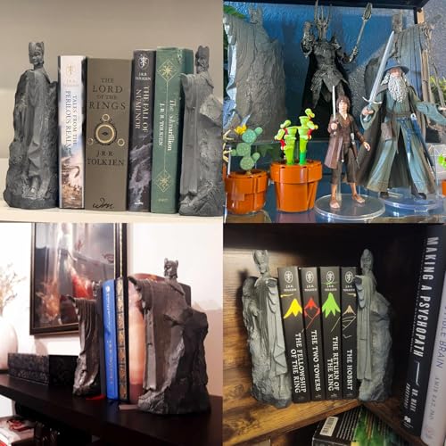 Large Decorative Bookends, 6.7" Book End Resin Collectibles, Decorative Book Stopper Binder and Dividers for Library Office Home(6.7") - size: 6.7"