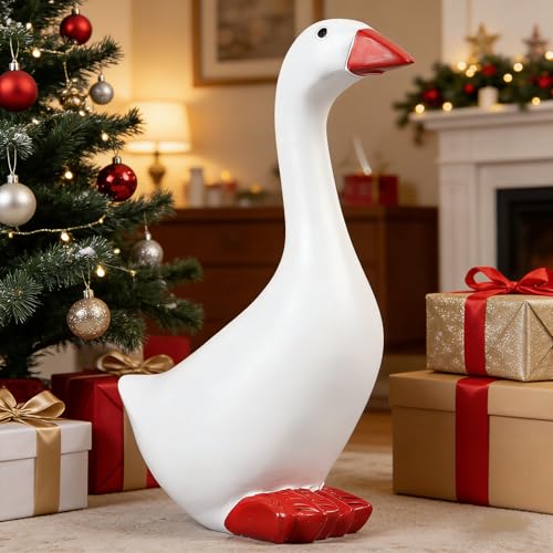 Desk Goose Decor Figurine Cute Resin Goose Statue for Home Decor, Perfect Housewarming Gifts New Home, Gifts for Women, Coworker Gifts, Office Desk Decorations - color: Desk Goose 7 Inch-b