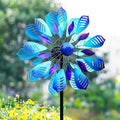 Wind Spinners Outdoor for Yard and Garden, Metal Large Wind Spinner with Stake, Windmill for Yard, Gift for Family Friends(84'' H x 24'' W) - size: 84''H x 24'' W