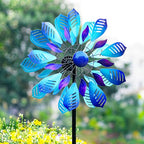 Wind Spinners Outdoor for Yard and Garden, Metal Large Wind Spinner with Stake, Windmill for Yard, Gift for Family Friends(84'' H x 24'' W) - size: 84''H x 24'' W