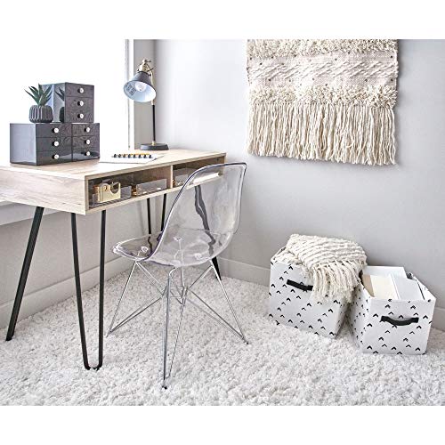 IDesign Decorative Countertop Vanity Tray Organizer for Bathroom, Bedroom, Closet, Entryway, The Clarity Collection – 4” x 8” x 2”, Clear, Small - size: Small