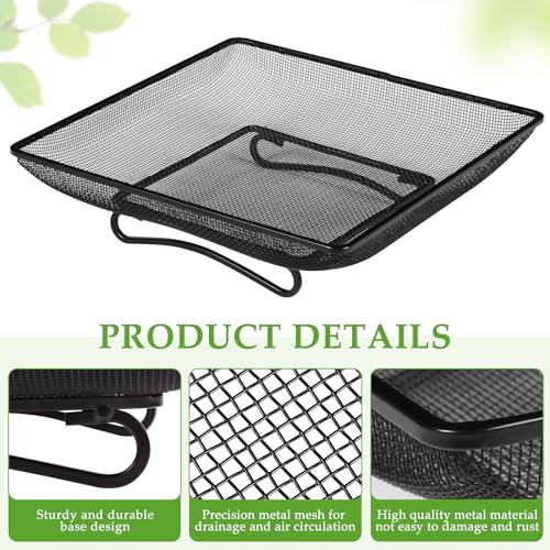 MIXXIDEA Ground Bird Feeder Tray 11x11 Inches, Metal Platform Mesh Seed Tray for Bird Feeders, Great Attracting Garden Yard Decoration for Wild Birds Squirrels Dove,1 Pack - size: 11x11 inches (1 pack)